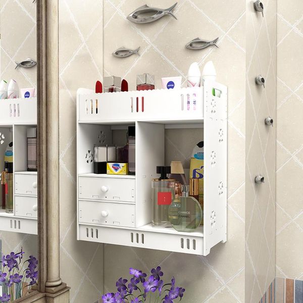 

bathroom storage & organization toilet wall hangers waterproof perforation-cosmetic toiletries cabinet on the lm12261539