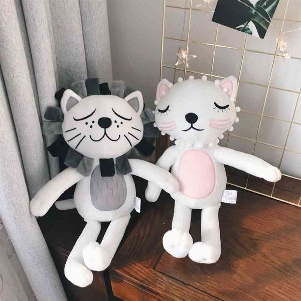 

net red ins cat lion pacify plush toy girl lovely pillow sleeping doll decoration