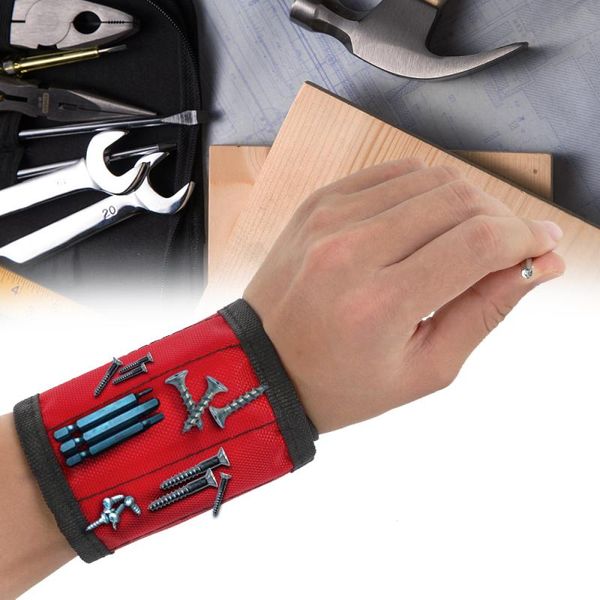 

professional hand tool sets 2021 magnetic wristband bag adjustable electrician wrist screws nails drill holder belt bracelet for home access