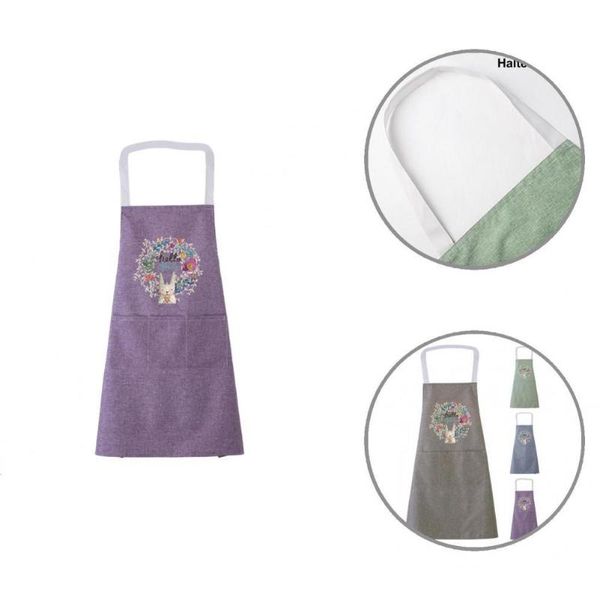 

aprons cooking apron skin-friendly flexible oil-proof anti-deformed bib kitchen for cleaning