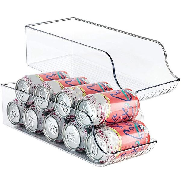 

can drink holder storage dispenser bin for refrigerator,er,countercabinets pantry beverage counter 2pcs bottles & jars
