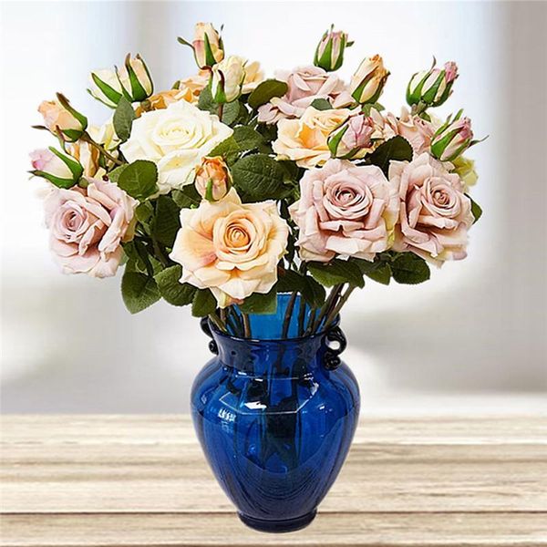 

decorative flowers & wreaths 2 heads fake blossom simulation artificial flower wedding decor