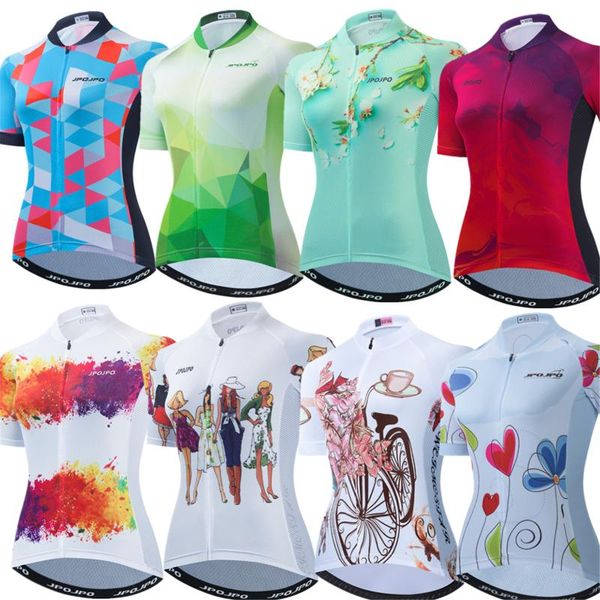 

racing jackets cycling jersey womens breathable quick-dry shirt team sport running biking bicycle bike short sleeve sportswear, Black;red