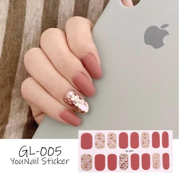 

stickers korea nail sticker full cover wraps decorations diy manicure slider vinyls nails decals art1, Black