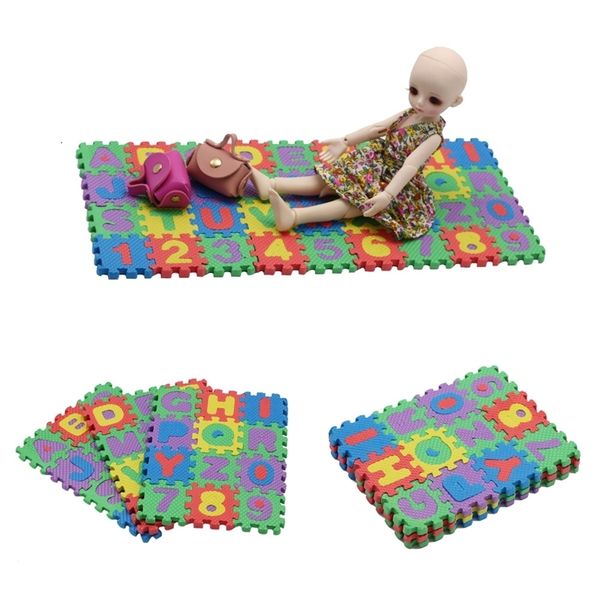 

6 points american barbie bjd small cloth digital mother puzzle doll