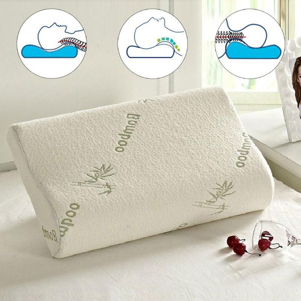 

pillow sleeping bamboo rebound memory orthopedic pillows cervical travesseiro almohada health cotton