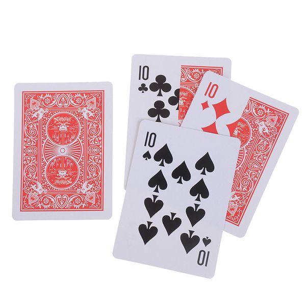 

1set(4pcs card) Transformer Magic Tricks Close Up Street Card Props 10 To A Card Magic Props 10 Change A Magic Sets