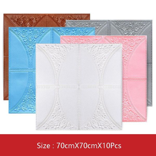 

wallpapers 10pcs 3d self-adhesive wallpaper tv background wall decoration stickers bedroom ceiling waterproof