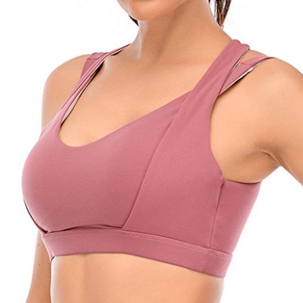 

yoga outfit womens sports padded bras fitness bra patchwork workout no steel ring underwear running comfortable push up gym crop