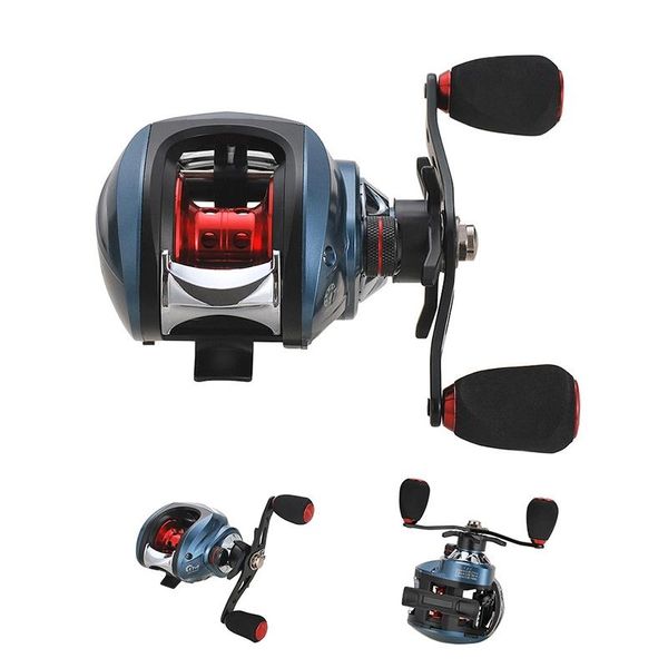 

braid line 7.2:1 18+1bb carretilha de pesca molinete multiplier baitcasting reel centrifugal dual brake bait casting reels moulinet for shi