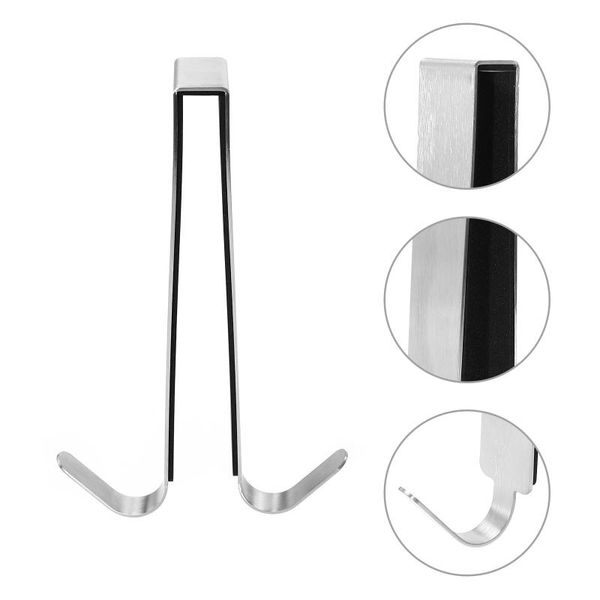 

hooks & rails 1pc glass door hanging hook punch-hanger over rack for bathroom