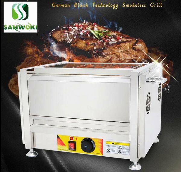 

camp kitchen electric smokeless grill indoor household commercial barbecue pan non-stick plate machine