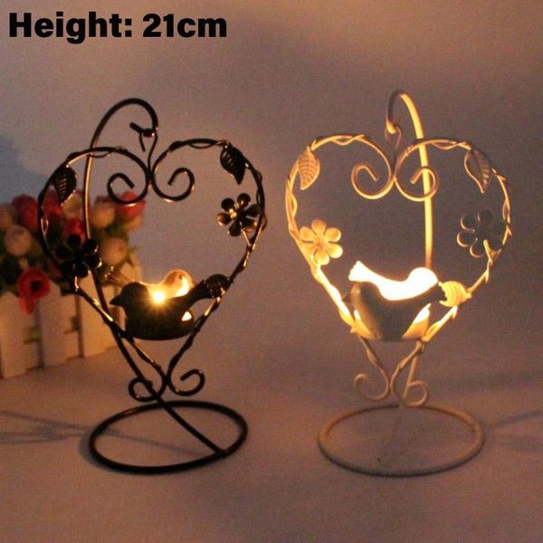

iron candle holder candlestick kitchen restaurant bar birdcage european style pumpkin heart-shaped prayer home deco holders