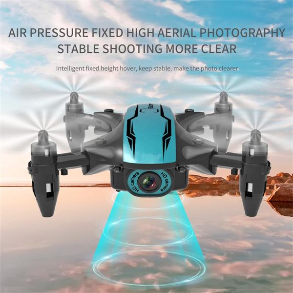 

cs02 mini wifi fpv hd camera altitude hold mode foldable rc drone quadcopter rtf remote control plane drones