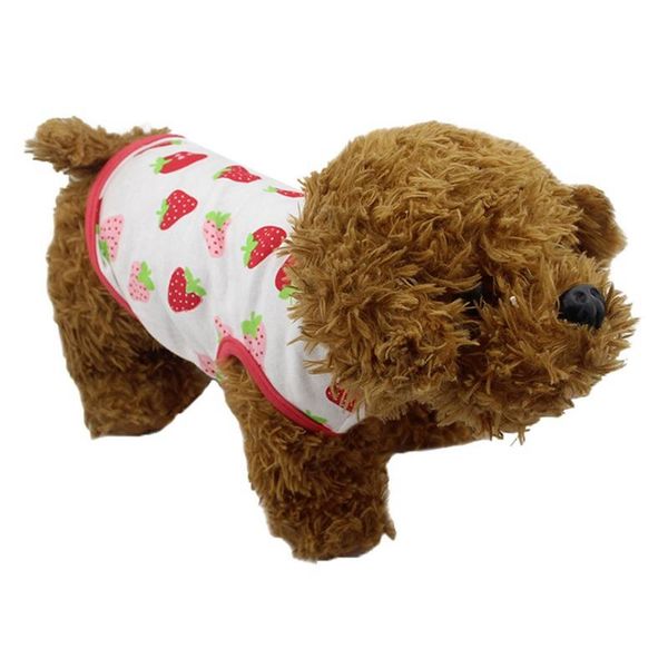 

dog apparel cute cartoon print breathable clothes for puppy kitten summer pet vest costume