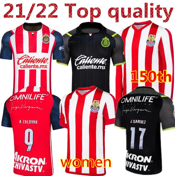 

2021 2022 guadalajara soccer jerseys chivas regal macias i.brizuela a.zaldivar a.vega home away 3rd 20 21 22 115th football men women shirt, Black;yellow
