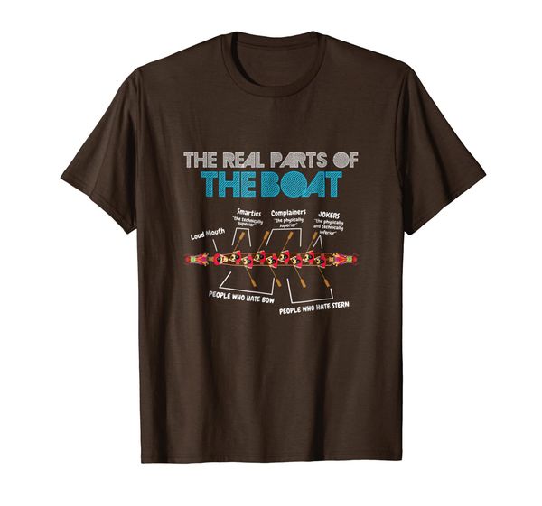 

Funny Rowing T-Shirt - Real Parts of Rowing Boat Rowing Gift, Mainly pictures