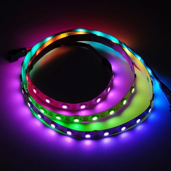 

[seven neon]dhl wholesale dc5v addressable icsk6812 rgbww/rgbcw 4 in 1 chip 60leds/m flexible smd led strip strips