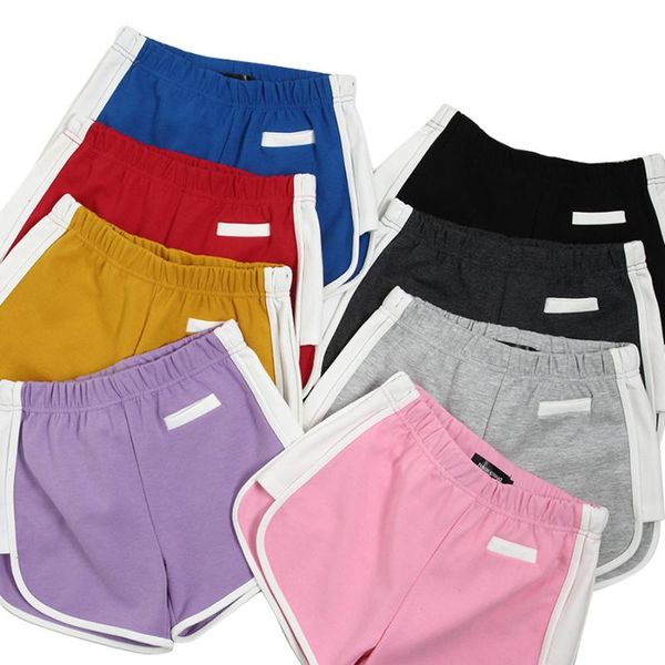

patchwork casual summer shorts women simple loose pocket elastic waist ladies fashion high slim female women's, White;black