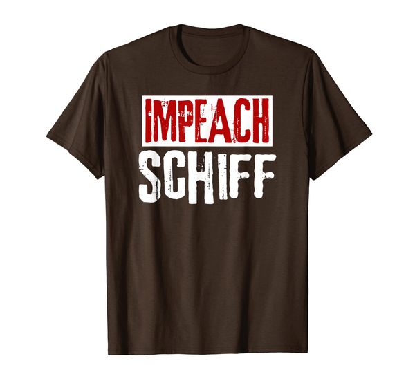 

impeach adam schiff, funny pro conservative republican gift t-shirt, White;black