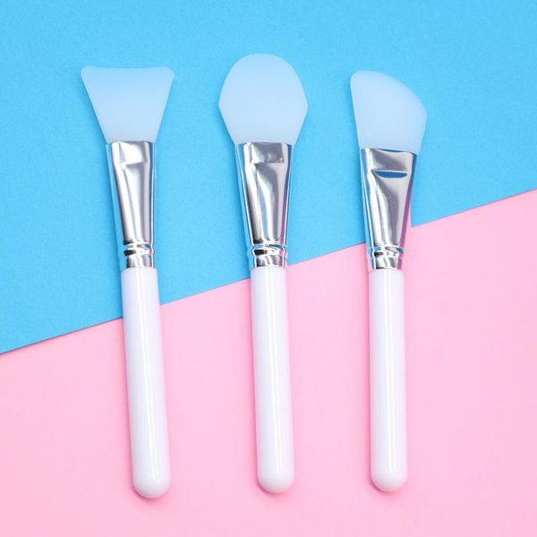 

eyelash curler 1pcs silicone mask brush soft skin care mud mixing face makeup brushes handle facial foundation