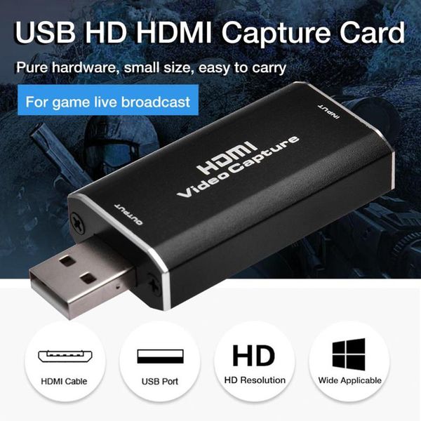 

hubs usb hd hdml capture card to 2.0 video full 1080p recorder game/video live streaming