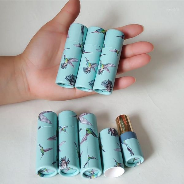 

storage bottles & jars wholesale paper lipstick tube elegant lip container empty shell hummingbird design cosmetics makeup tool