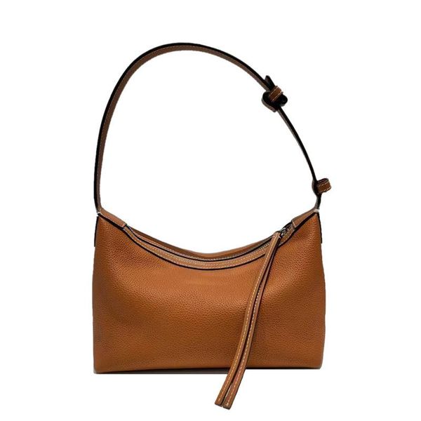 

evening bags large-capacity first layer cowhide color matching casual shoulder underarm bag 2021 purses and handbags luxury designer