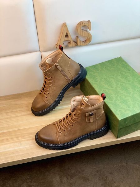 

mens martin ankle boots fashion genuine leather business dress shoes male brand platform casual hiking outdoor motorcycle boots size 38-44, Black