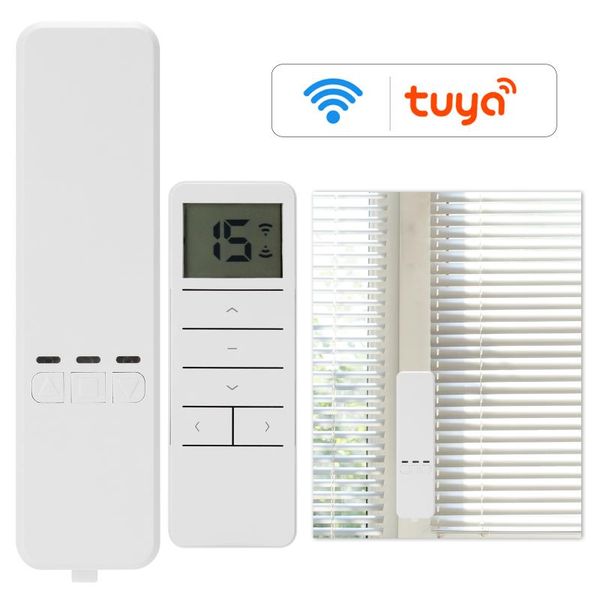 

smart home control intelligent chain-roller blinds remote controllor office shade shutter drive motor compatible with alexa and googles