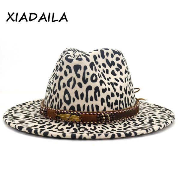

winter fedora hats for women fashion flat wide brim wool felt jazz hat men leopard goth vintage takahashi, Blue;gray