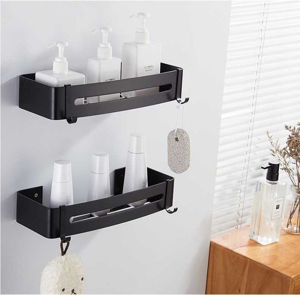

black 1/2/3 layer space aluminum bathroom rack hanging toilet tripod corner frame cosmetics shelf kitchen shelves