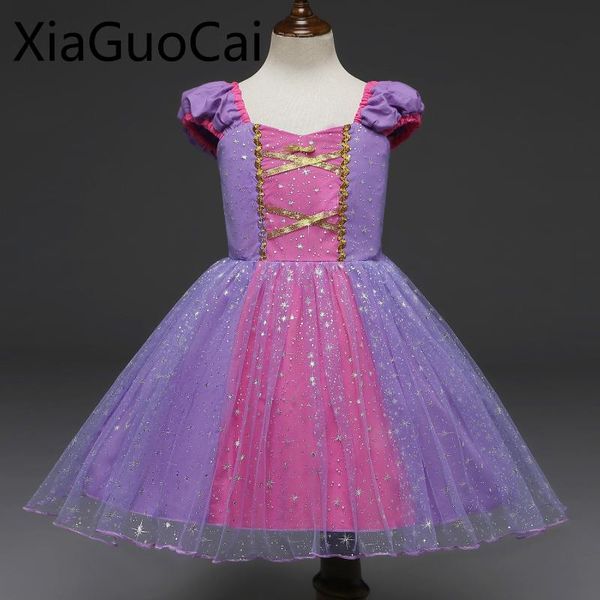 

girl's dresses toddler girl christmas princess children's purple sophia dress party, Red;yellow