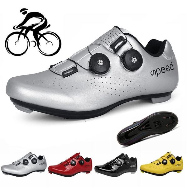 

cycling footwear professional luminous bicycle shoes mtb sneakers men self-locking cleat women racing road bike 36-47, Black