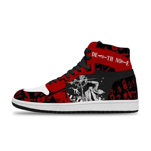 

2021 japanese anime death note diy customized running non-slip casual shoes for man fashion sneakersz2qm