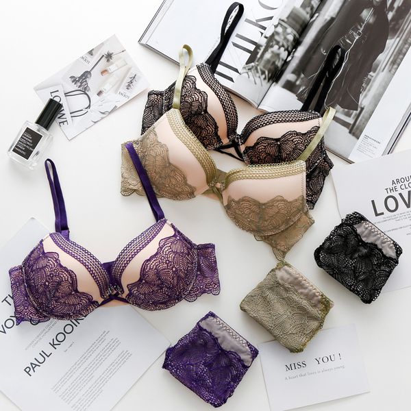 

bras sets vitol vs lace underwear women's bra set, Red;black