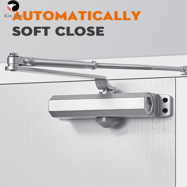 

automatic door closers security system 25-80kg aluminium adjustable closing/latching speed hardware mute closing fingerprint access control