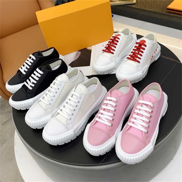 

designer women casual shoes squad high-old flowers cotton canvas calf leather boots chaussures trainers platform luxurys bicolor chunky snea, Black