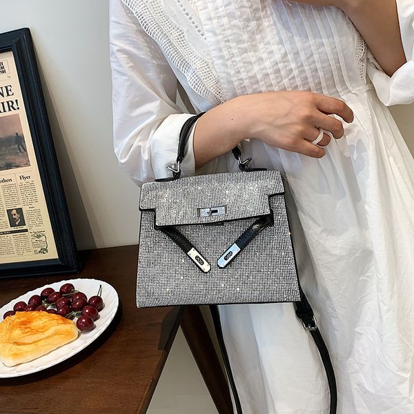 

luxury handbags ins small 2021 new trend net red fashion rhinestone messenger women's summer versatile ins bag