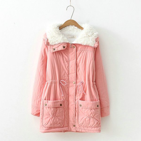 

women's wool & blends 2021 new parkas female winter coat thickening cotton jacket s outwear for drop r0hf, Black