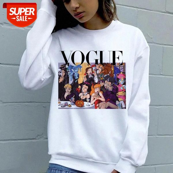 

zn024-2 ladies fashion pullover sweater, round neck printed long sleeve shirt #fi3h, Black