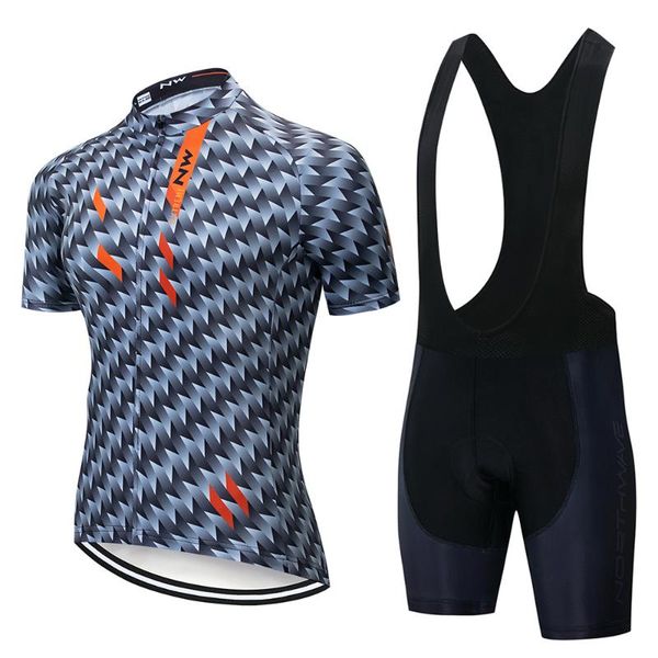 

racing sets 2021 summer men cycling jersey short sleeve set maillot bib shorts bicycle clothes sportswear shirt clothing suit, Black;blue