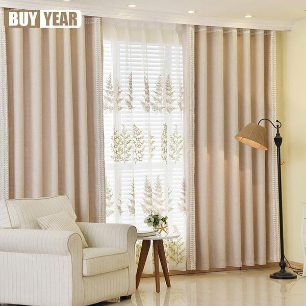 

curtain & drapes 2021 style fabrics custom living room bedroom study imitation chenille embroidered blackout curtains