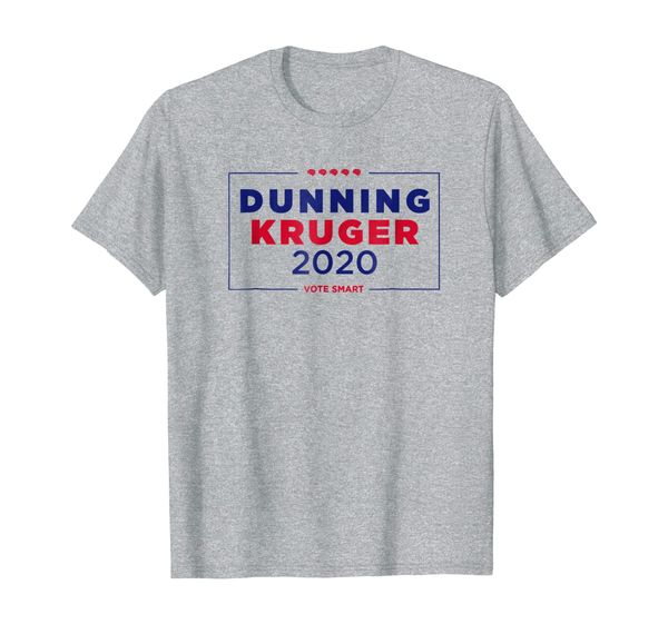

dunning-kruger 2020 t-shirt - political t-shirt, White;black