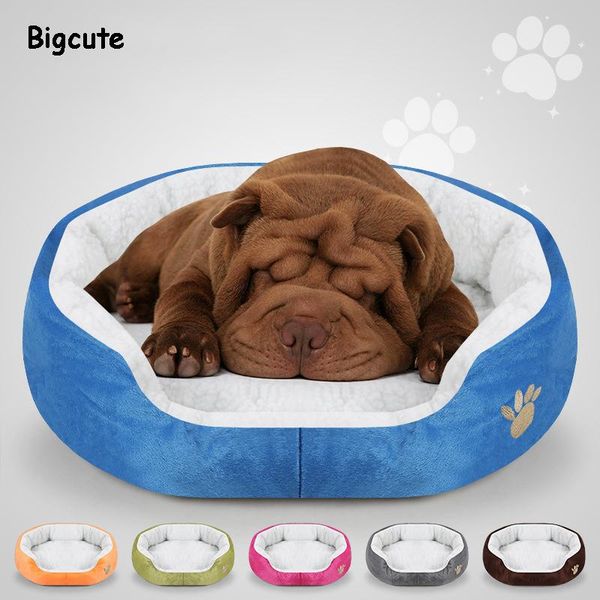 

kennels & pens pet dog bed warming house soft material nest cat baskets warm sleeping 6 colors kennel for puppy drop