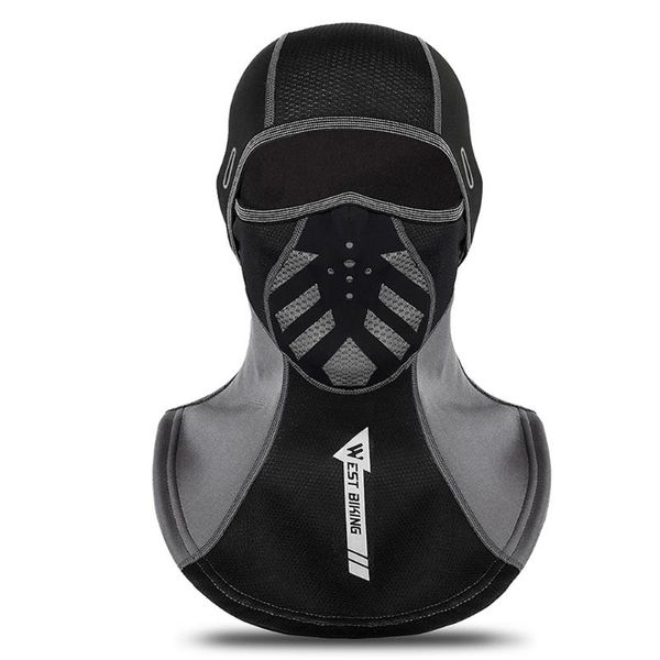 

winter cycling headwear warm fleece neck warmer bandana running fishing ski bicycle sports scarf face cover headband caps & masks, Black