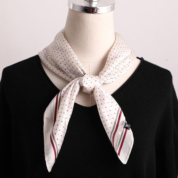 

scarves 2021 silk scarf square bag lady print hair foulard fashion bandana female shawl and wraps head band women hijab, Blue;gray