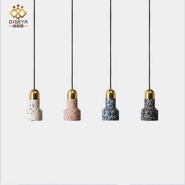 

modern nordic led glass ball iron lamp light chandelier hang livingroom chandeliers
