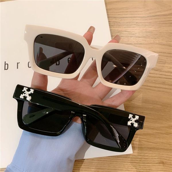 

sunglasses square luxury for men and women 2021 retro style fashion oversied design shades sun glasses, White;black