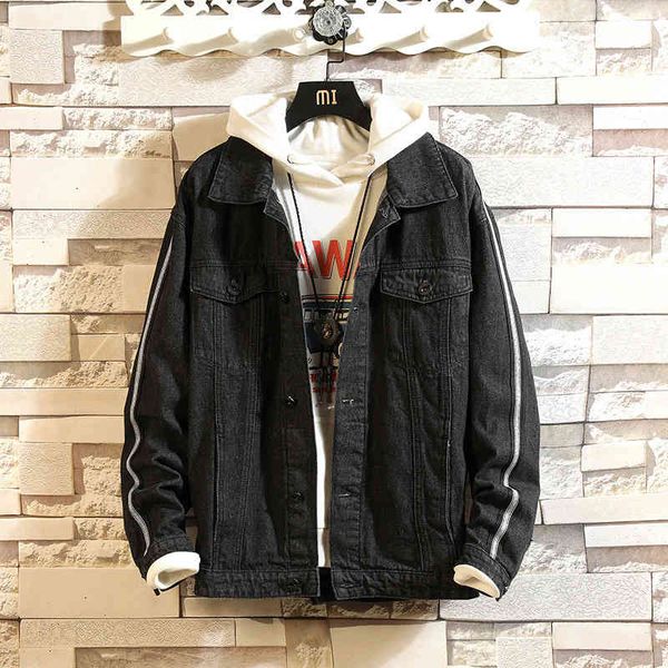

Fashion Jacket Men' Autumn and Winter Denim Casual, Black